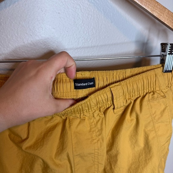 Urban Outfitters Standard Cloth Technical Cargo Pant Mens Gold - Picture 10 of 15